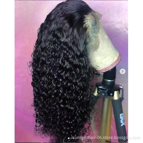Sunlight Healthy Remi Human Hair INDIAN Lace Front Wigs  Soft Human Hair Curly Lace Front Wigs